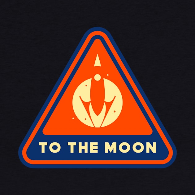 To the moon by Tall Tree Tees